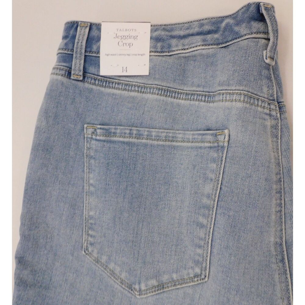 Woman's Talbots Size 14 Jeggings Crop Light Wash NWT "Stella Wash" Tagged